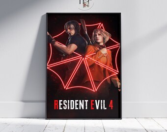バイオハザード4』リメイクポスター：レオン・ケネディ ファインアート