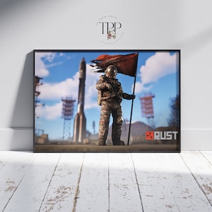 Rust Spiel Poster, Survival Wandbild, Fine Art Print, Spielzimmer Dekoration, Geschenk für Gamer