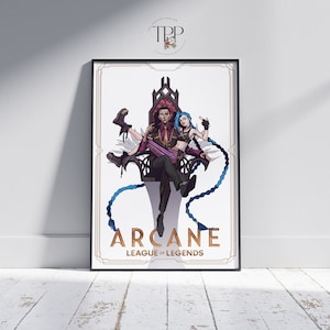 Poster della serie TV Arcane, arte murale per videogiochi, stampa artistica, arredamento per la casa, opera d'arte per la sala giochi