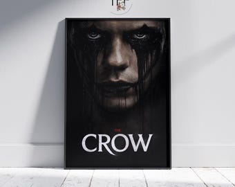 The Crow Movie Poster: Eric Draven, Gothic Film Art
