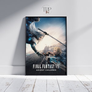 ファイナルファンタジー VII ポスター、ゲームルームの装飾、ビデオゲームアート、ゲーマーへのギフト