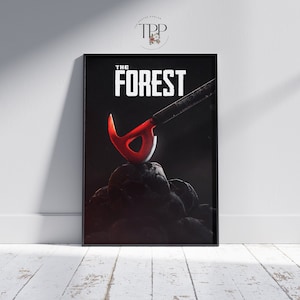 The Forest Game Poster, Survival Horror Decor, Hochwertiger Druck, Gaming Wandkunst, Einzigartiges Geschenk für Gamer