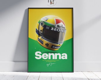 アイルトン・セナのヴィンテージ写真：F1レースポスター - Etsy 日本