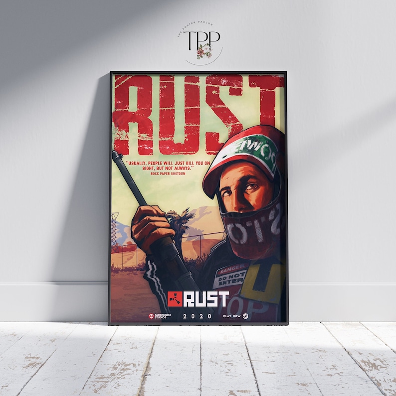Rust Game Poster: Survival Fine Art Print, Gamer Room Decor - Etsy