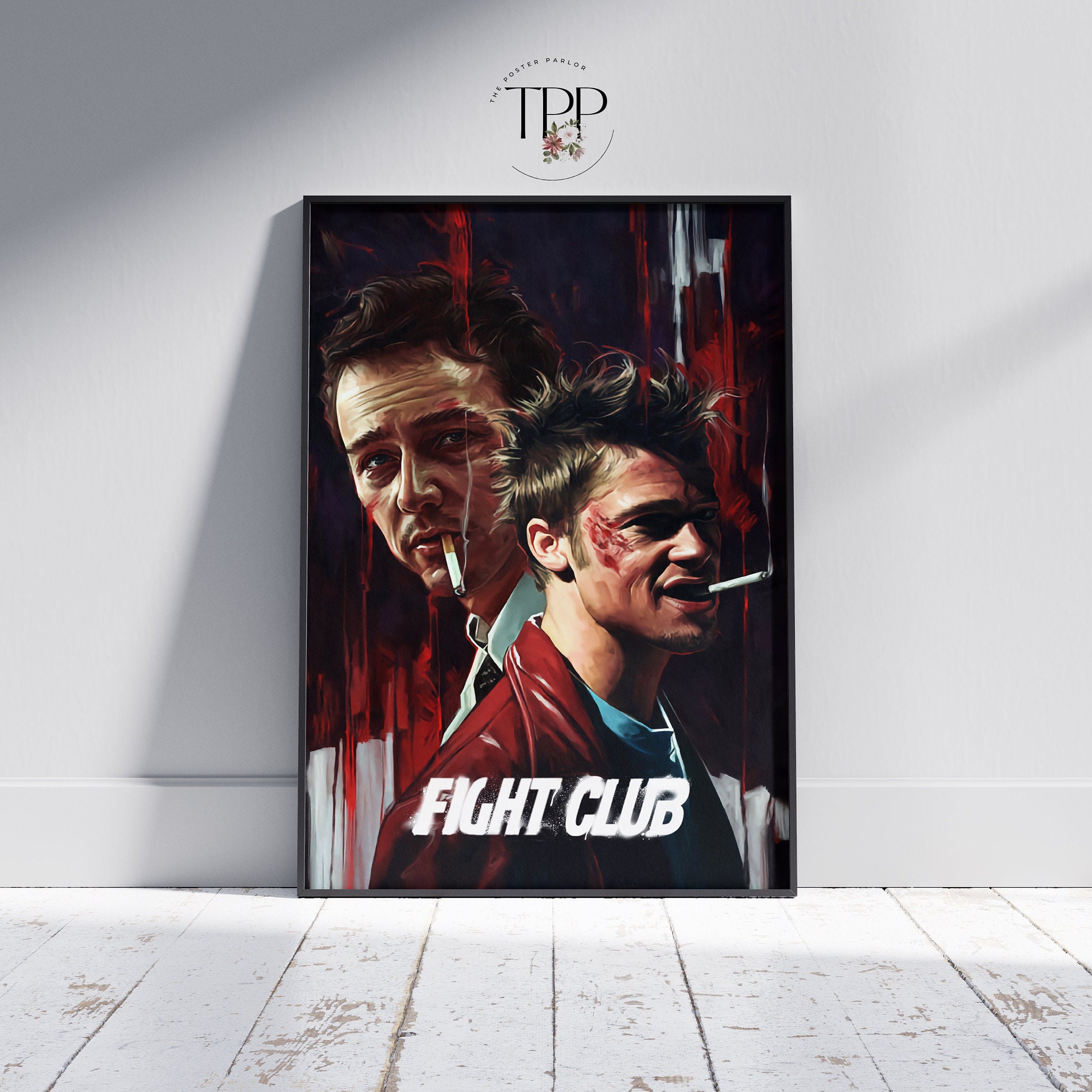 Discover Fight Club Movie Poster, Tyler Durden Wall Art, Fine Art Print, Cinema Lover Gift