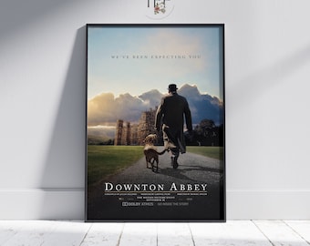 Póster de la serie de televisión Downton Abbey, arte mural de drama histórico