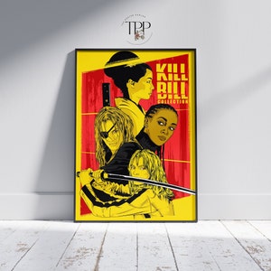 Kill Bill Poster Collection, Retro Movie Wall Art, Cult Film Decor, Unique Collector&#39;s Art Posters for Tarantino Fans