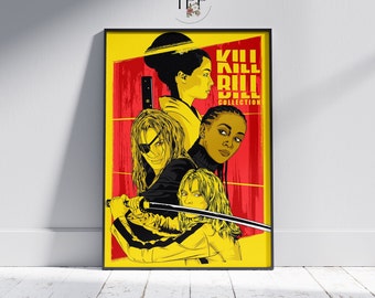 キル・ビルの映画ポスター、カルト映画の壁アート、タランティーノ
