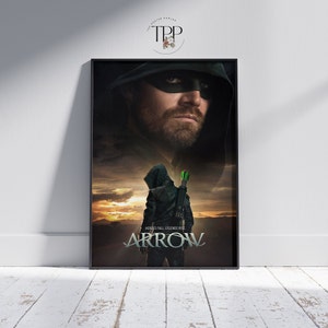 Póster de la serie Arrow, arte de superhéroes, decoración de ciencia ficción para el hogar, regalo para fans del Arrowverso