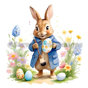 Peter Rabbit Beatrix Potter Stil Osterhase Aquarell Illustrationen 20 hochwertige JPG-Dateien Printable Ungerahmt Digitaler Download