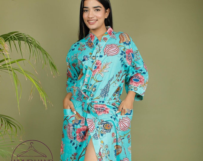 Women wear dressing gown | Unisex bath robes | Women wear kimono | Long sleeve kimono robes | Bridesmaid kimono robes | Gift for Christmas.