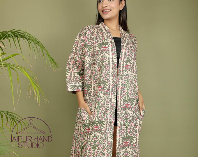 women wear cotton robes | wedding wear robes | Party wear long gown | Handmade robes | Bridesmaid kimono robes | Gift for Christmas.
