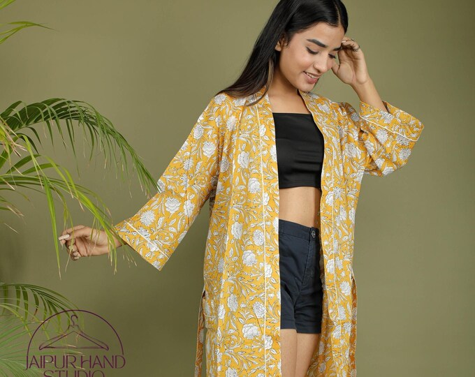 100% pure cotton robes | women night wear gown | Women wedding wear robes | Long sleeve printed robe | Bridesmaid robes | Gift for Christmas