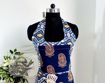 Assorted pattern Vintage Kantha Handmade Patchwork Quilted Apron, Bohemian Cotton Apron, Apron for woman/Christmas gift/kitchen apron