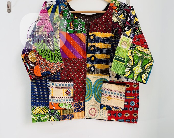 Ethnic Jacket for Women | Waist and Stylish coat | Cotton Handmade Navratri Traditional jacket | assorted pattern coat | Gift for her girl.