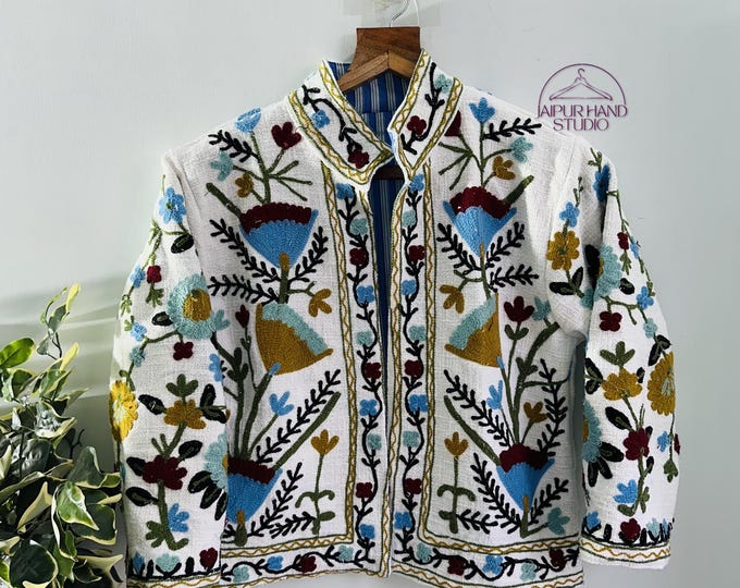 Indian made suzani TNT Jackets | Women party wear jacket | Handmade jacket | wedding wear jacket | Winter wear coat | Bridesmaid jacket.