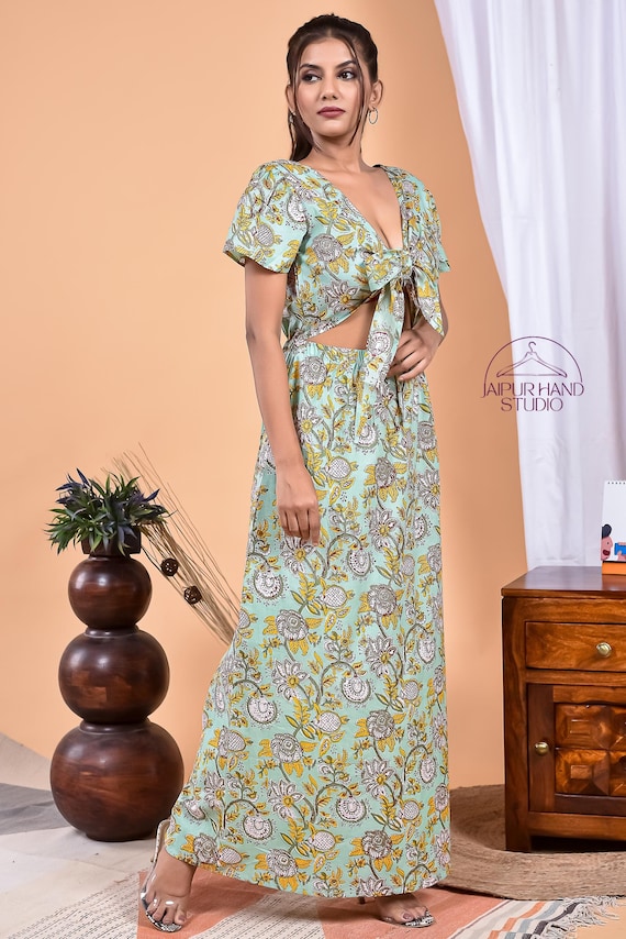 Unique design cotton dress | Women wedding and party wear dress | women wear long midi dress | Bridesmaid dress | Gift for Christmas.