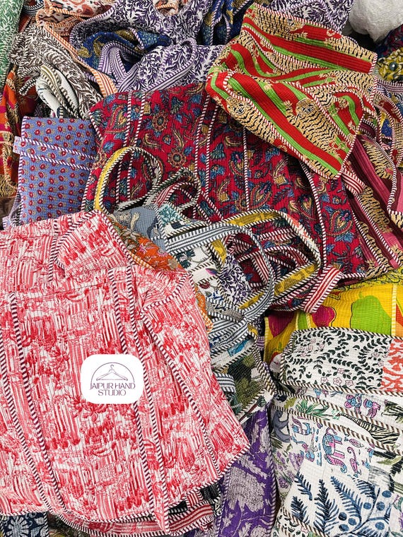 Indian Mix Lot, Tote Bags Quilted Handmade Cotton Block Printed Large Shoulder Shopping Bag Women, Floral Cotton Mix Lot Handmade Tote Bags