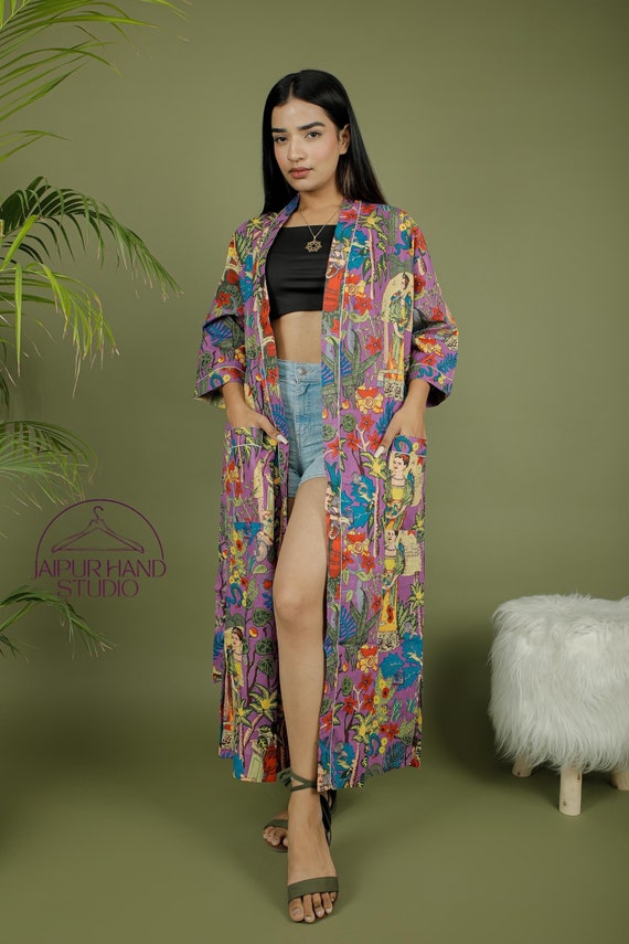 Cotton summer wear kimonos | Beautiful wedding wear kimono | Boho party dress | Unisex bath robes | Bridesmaid robes | Gift for Christmas.