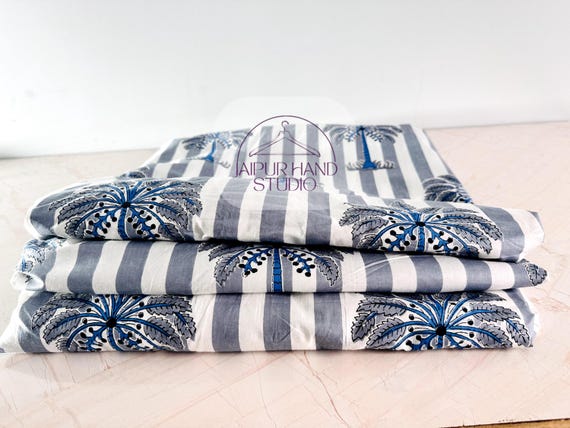 Indian Hand Block Print Fabric, Soft Cotton Fabric, Cotton Fabric By The Yard, Sewing Fabric, Dressmaking Fabric, Quilting Fabric