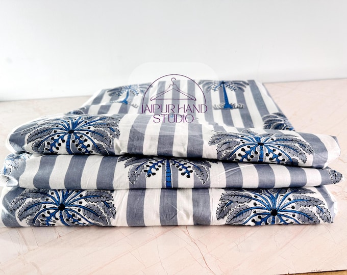 Indian Hand Block Print Fabric, Soft Cotton Fabric, Cotton Fabric By The Yard, Sewing Fabric, Dressmaking Fabric, Quilting Fabric