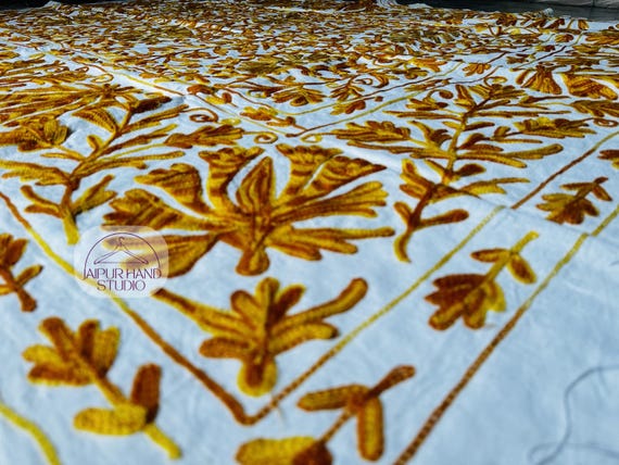 Suzani king size bedsheet | Boho suzani bedcovers | Suzani bedpsread | Suzani wall hanging throws | Bridesmaid suzani | Gift for her.