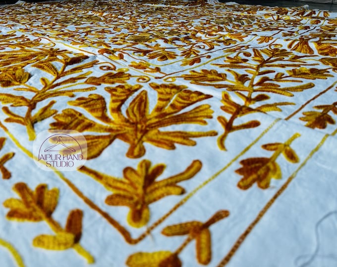 Suzani king size bedsheet | Boho suzani bedcovers | Suzani bedpsread | Suzani wall hanging throws | Bridesmaid suzani | Gift for her.