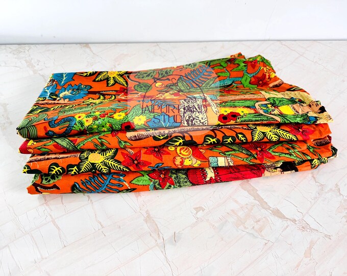 100% Soft & Pure Cotton Indian Fabric By The Yard, Frida Kahlo Print Handmade Fabric, Printed Fabric, Women's Clothing, Upholstery Fabric.