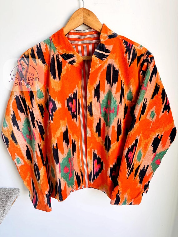 Luxury cotton velvet jacket for women's | party jackets | wear in your home | wear in her friends wedding | wear in her date for your boy.