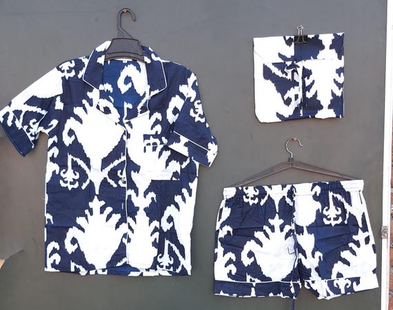 Floral Print Shorts Pj Set Indian Shorts Pj Set Women Wear Pj Set Hand Block Print Night Suit Night Wear Night Dress Animal Print Shorts Pj