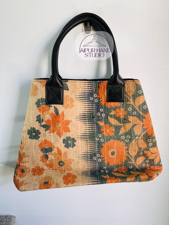 Kantha made ladies purse | Vintage kantha made handbag | women makeup bags | women necessary item carry bags | Gift for Christmas.