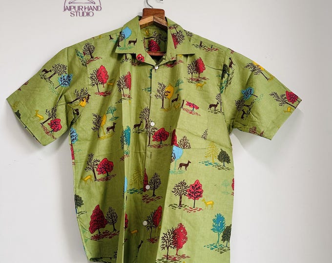 Hand block print cotton shirts | Beautiful animal and floral print shirts | Home wear shirts | Women sleepwear shirts | Gift for her.