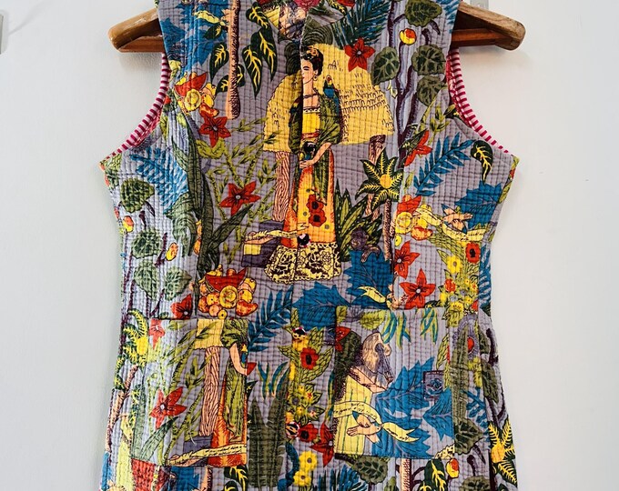 Quilted cotton vests for women's | Handmade stitched jacket | Sleeve less jacket | winter wear vests | wedding wear jacket | Gift for her.
