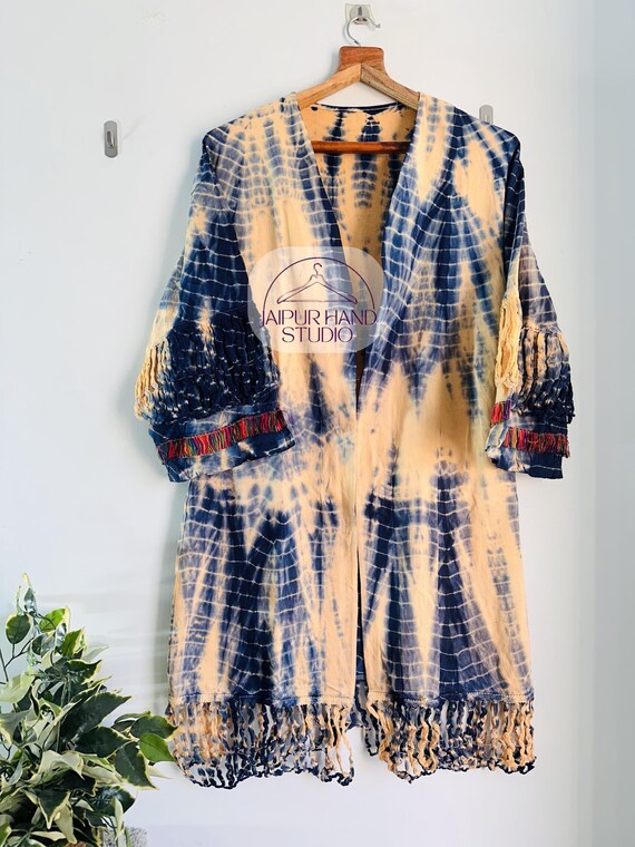 Indian Handmade women wear dress | Beautiful color and design | Tie die kimono for wedding wear | party wear dress | Gift for Christmas.