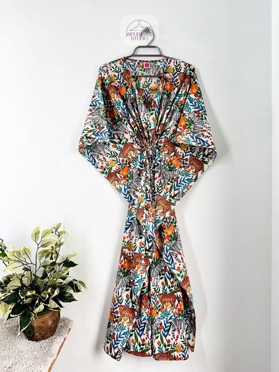 Summer Cotton Kaftan,caftan,beach cover,Maxi dress, loungewear,Hand block printed caftan,Bridal Party dress,Bridesmaid gift,gifts for her