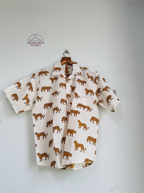 Animal block print soft cotton shirts | Women wear half and full sleeve shirts | Women sleepwear shirts | Bridesmaid shirts | Gift for her.