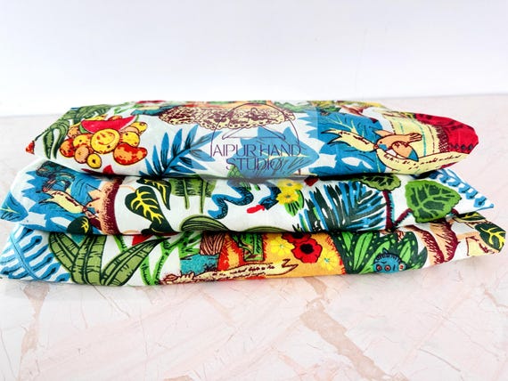 Hand Printed Cotton Fabric, Block Print Handmade Fabric, Indian Cotton Fabric By The Yard, Sewing Fabric, Quilting Fabric, Dress Fabric