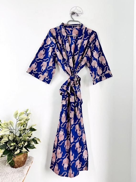 Kimono Cotton Kimono Bathrobe Frida Valentines Day GiftBird Bathrobe Turkish Bathrobe Cardigan Nightwear Dressing Gown Beach Bikini Summer