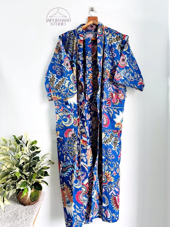 Whole Sale Lot Of Cotton Kimono Robe Dressing Gown, wedding robe Block Print Bridesmaid Robe, Summer Nightwear bathrobe beachwear