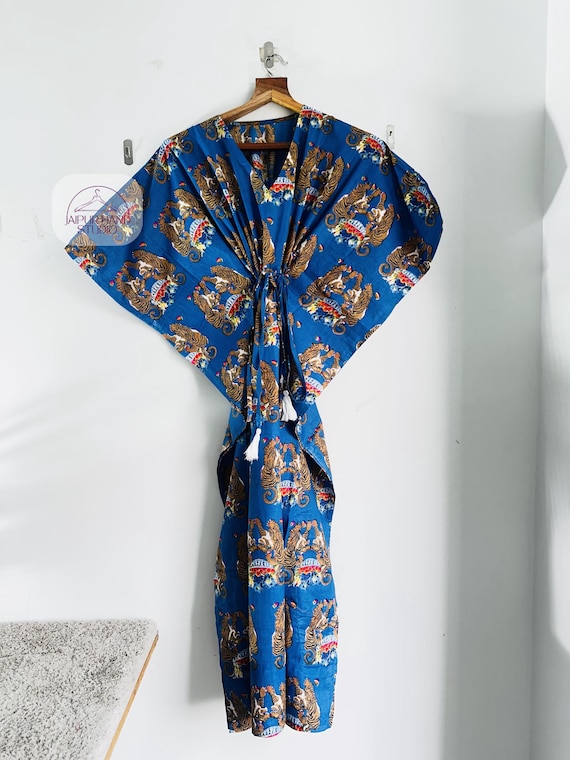 Handmade cotton made kaftan | Women wear free size kaftan Night wear cotton maxi | Party wear kaftan | Bridesmaid kaftan | Gift for her.