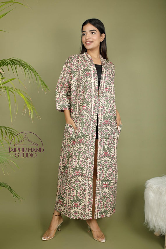 women wear cotton robes | wedding wear robes | Party wear long gown | Handmade robes | Bridesmaid kimono robes | Gift for Christmas.