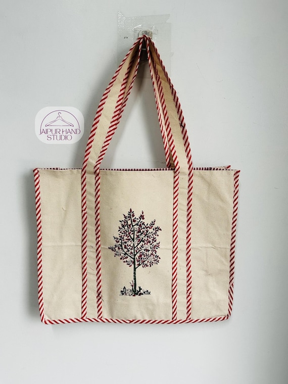 Beautiful block print cotton handle bags | Handmade cotton shoulder bags | Travelling bags | Shopping bag | Bridesmaid bag | Gift for her.