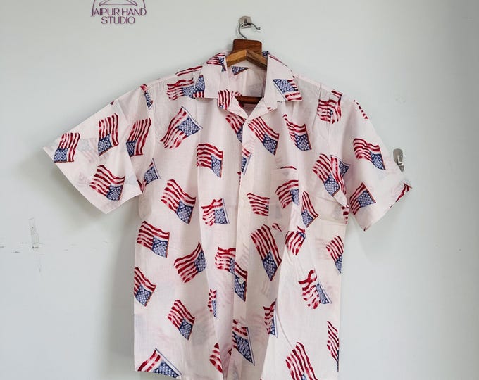 American flag print cotton shirts | Home wear comfortable shirts | women night wear shirts | Bridesmaid shirts | Gift for her.