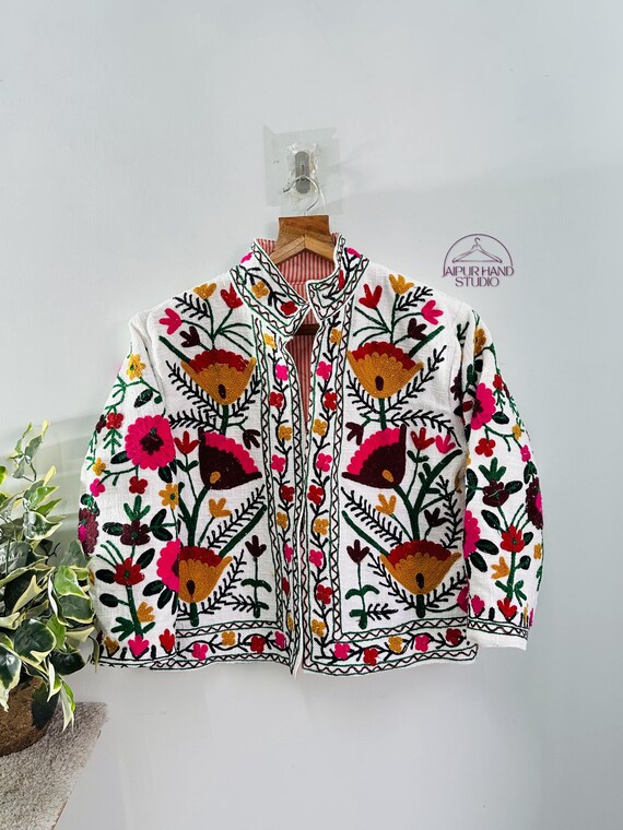 Beautiful handmade Embroidery TNT Jackets | Party and wedding wear jacket | Women wear jacket | Bridesmaid jackets | Gift for her.