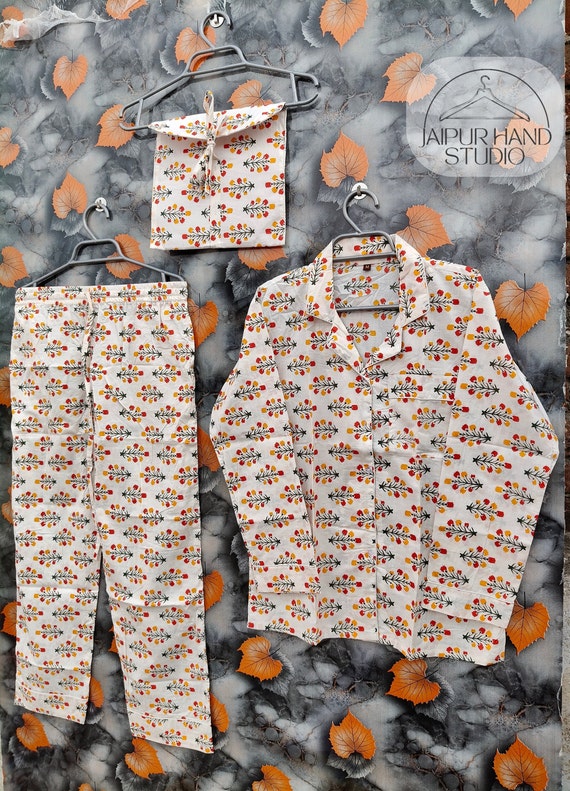 Cotton PJ sets, Cotton sleepwear, Lightweight cotton pajamas, Summer Clothing Pj Set, Cotton nightwear, Women's cotton PJ sets, Gift For Her