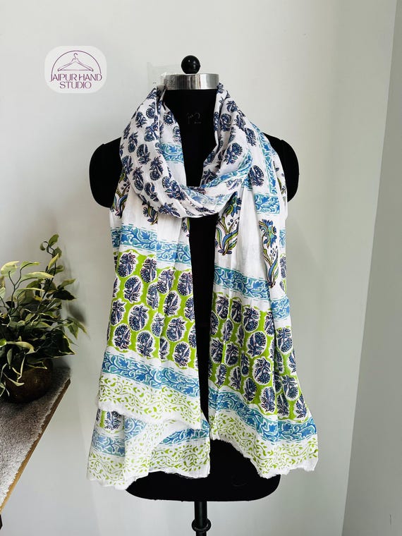 Indian Block Print Sarong | Sarong Beach Wrap | Cotton Sarong | Block Print Scarf | Summer Beach Pareo | Beach Cover Up Pario | Gift for Her