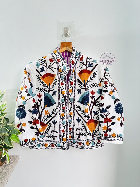Wedding wear jacket | Long sleeve winter wear jacket| Women wear jacket | Beautiful handmade jacket | Bridesmaid jacket | Gift for Christmas