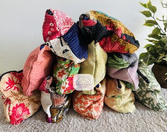 Assorted old kantha made hand purse| Women cosmetic carry bags | Handmade coin purse| Small items carry bags | Bridesmaid bag | Gift for her