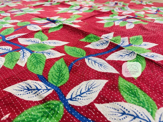 Old vintage kantha bedspreads | Cotton kantha tapestry | Kantha soft blankets | kantha lots throws | Kantha bedcovers | Gift for Christmas.