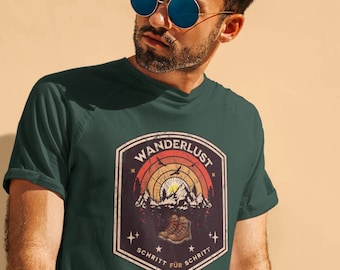 T-shirt sizes S-5XL, "Wanderlust" – a perfect gift or gift idea for men and women // Hiking // Mountains // Nature // Hiking boots //